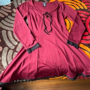 Burgundy Beautiful Dress